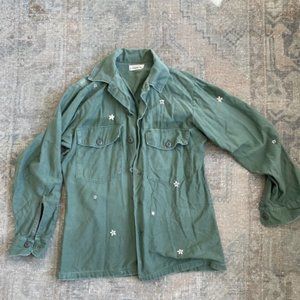 Embroidered Vintage Army Shirt/Jacket